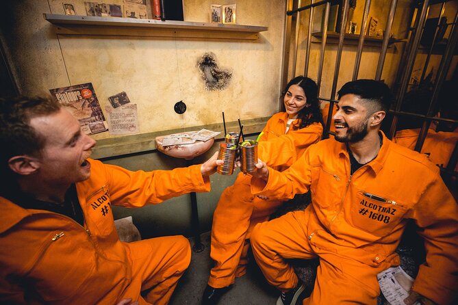 Alcotraz Prison Cocktail Experience in London - Your arrival at the prison bar