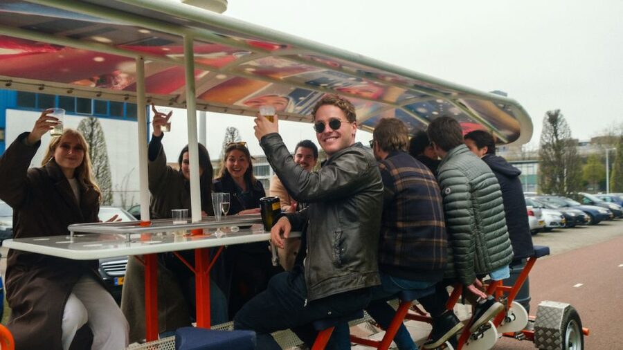 Amsterdam: Dutch Beer Bike Blast Tour with Onboard Bar - This is a party bike, not a canal tour