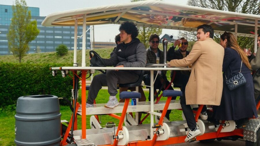 Amsterdam: Dutch Beer Bike Blast Tour with Onboard Bar - What happens at Rhoneweg 1