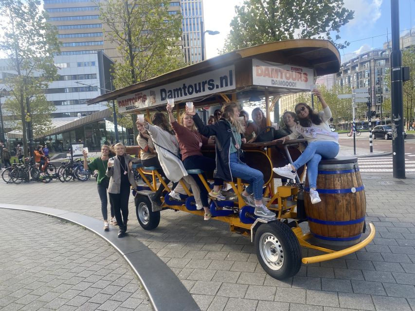 Amsterdam: Guided Beer Bike or Prosecco Bike Tour - The 85-minute ride and what you will see
