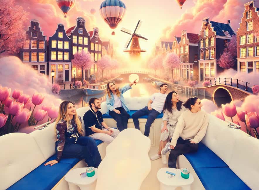 Amsterdam: Smoke & Cruise on covered Cannabis Boat With Bar - Central Station and Oudeschans in the first 15 minutes