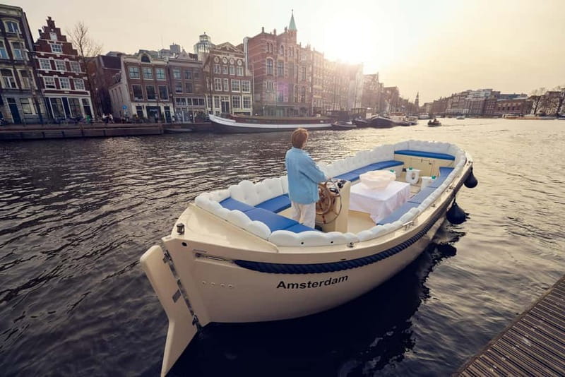 Amsterdam: Smoke & Cruise on covered Cannabis Boat With Bar - Covered in winter, open when the weather allows