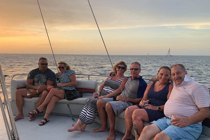 Aruba Happy Hour Sunset Sail with Savory Bites and Cocktails - A relaxed sunset sail from Palm Beach