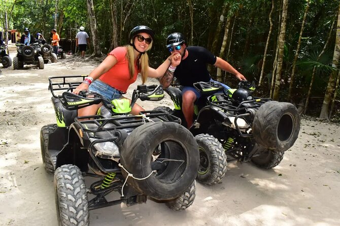 ATV Tour, Zip Lines, Horseback Riding, Cenote and Tequila Tasting - A Four-Hour Jungle Sampler Near Puerto Morelos