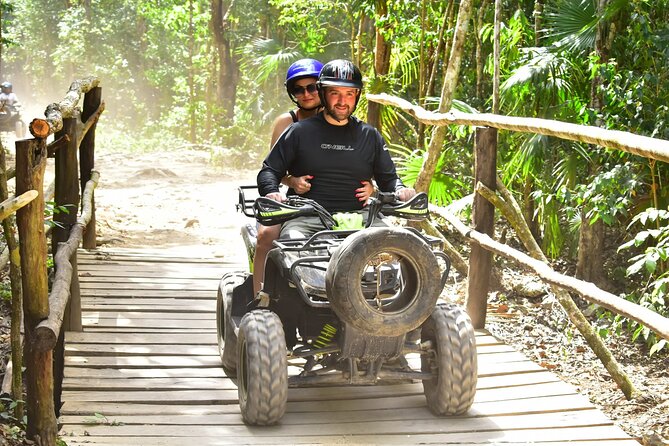 ATV Tour, Zip Lines, Horseback Riding, Cenote and Tequila Tasting - The Cenote Swim, Zip Line, and Jump Platform