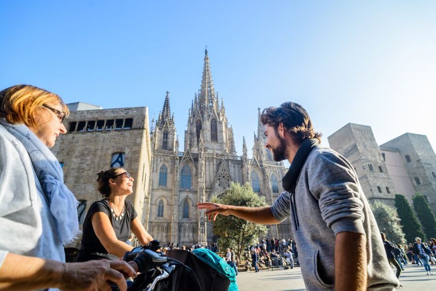 Barcelona eBike Tour with Wine and Tapas Experience - Riding out to La Barceloneta
