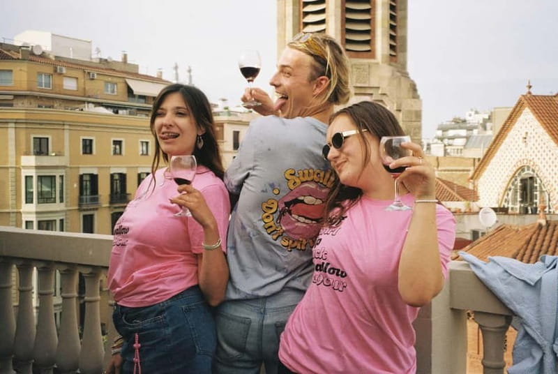 Barcelona: Fun & Unpretentious Rooftop Wine Tasting - Snacks, music, and a social crowd