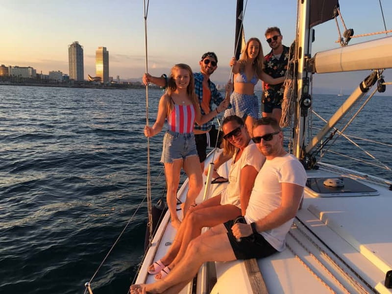 Barcelona: Sunset Boat Trip with Cava Wine and Snacks - Setting sail from Port Olímpic