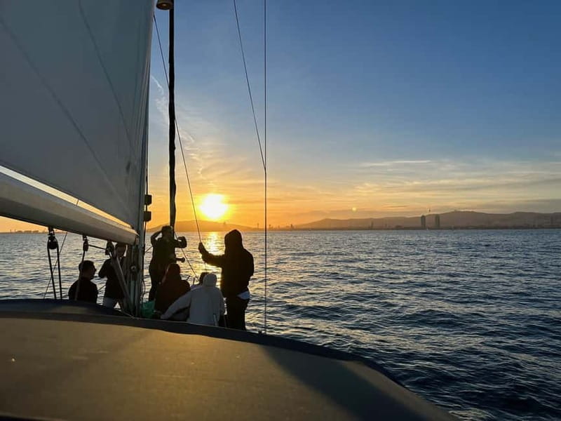 Barcelona: Sunset Boat Trip with Cava Wine and Snacks - Barcelona from the Mediterranean