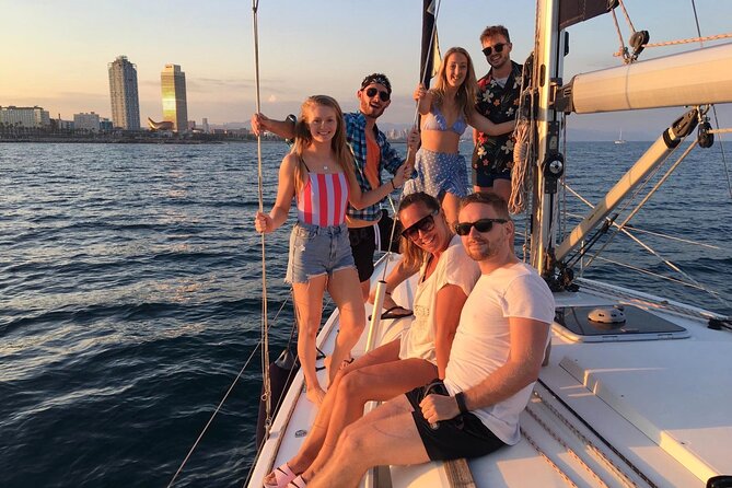 Barcelona Sunset Cruise with Open Bar of Cava and Snacks - Barceloneta, fishermen’s quarter, and the W Hotel