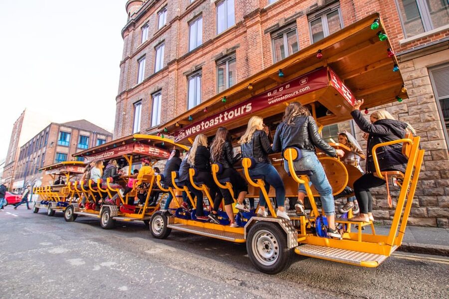 Belfast: City Centre Beer Bike Tour - What the one-hour route feels like