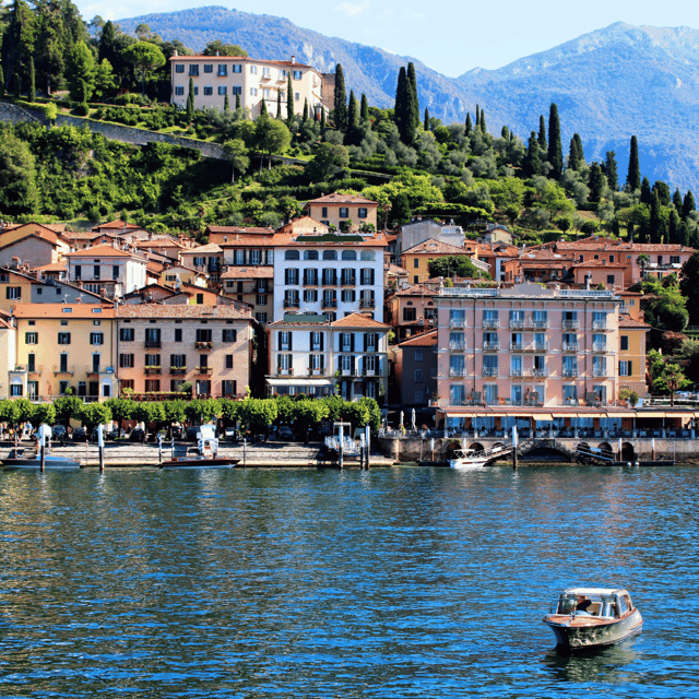 Bellagio: Shared Sunset Boat Tour with Prosecco Aperitif - Villa del Balbianello from the water