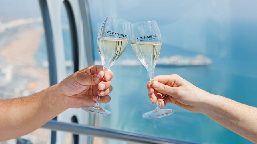 Brighton: i360 Entry & Champagne (Soft Drink for Under 18s) - Champagne, soft drinks, and the Sky Bar