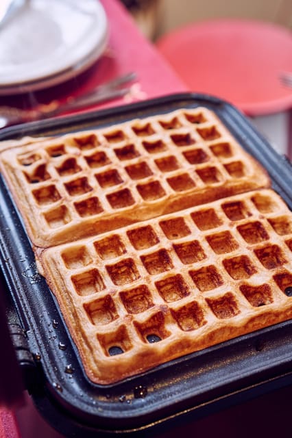 Brussels: Belgian Waffle Making Workshop with Beer Tasting - Three beers before the mixing bowl