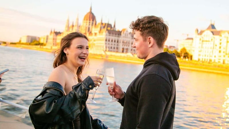 Budapest: Sip and Sail River Cruise with Unlimited Prosecco - The first view: Parliament from the Danube