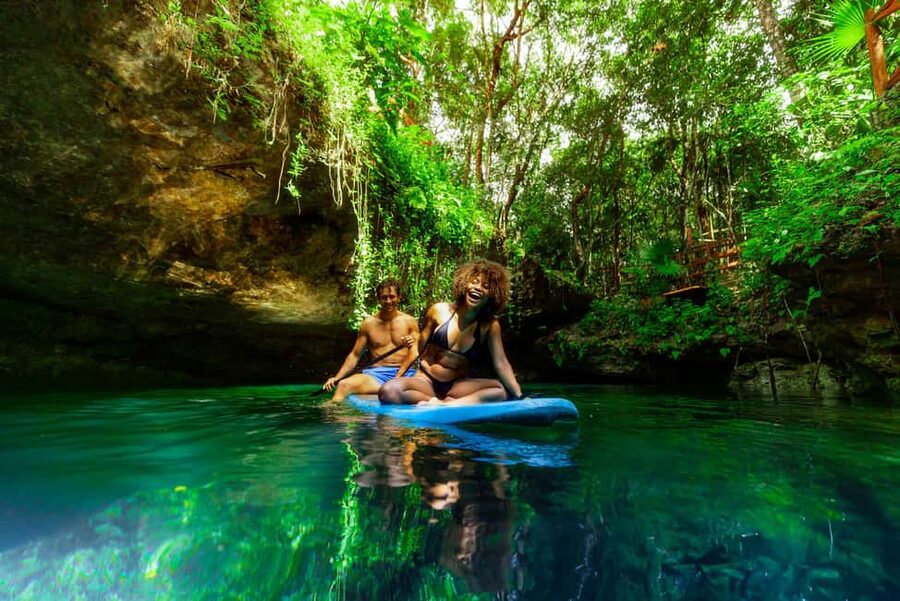 Cancún: Cenotes Adventure with Tequila Tasting & Mayan Snack - Three cenotes in the Mayan jungle