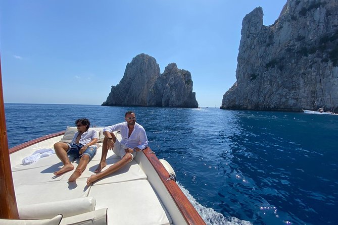 Capri Boat Tour: Grottoes, Swim & Sip Limoncello in a Small Group - Punta Carena and the western end of Capri