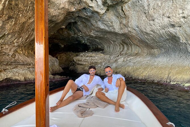 Capri Boat Tour: Grottoes, Swim & Sip Limoncello in a Small Group - Swimming, snorkeling, snacks, and limoncello