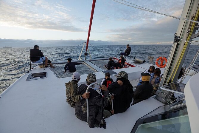 Catamaran Sunset Champagne Cruise Cape Town - Dress for the temperature after sunset