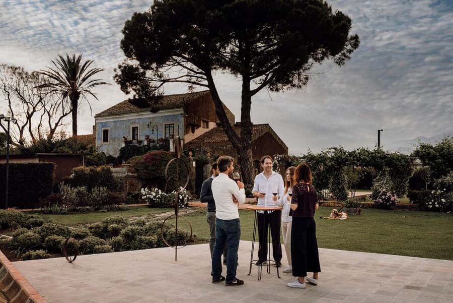 Catania: Etna Urban Winery Sicilian Lunch with Wine Tasting - Arrive before lunch begins