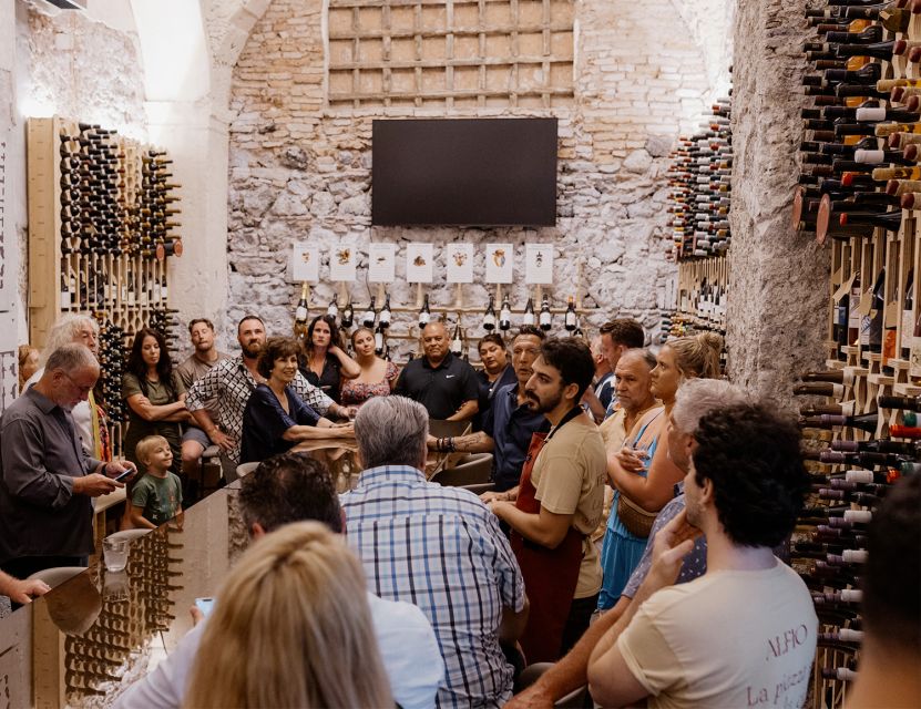 Catania: Volcanic Wine Tasting in a Metropolitan Market - The first pour and the volcanic story