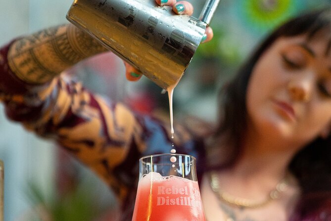 Cocktail Masterclass & Distillery Tour Combo - Making two custom cocktails at the oak bar