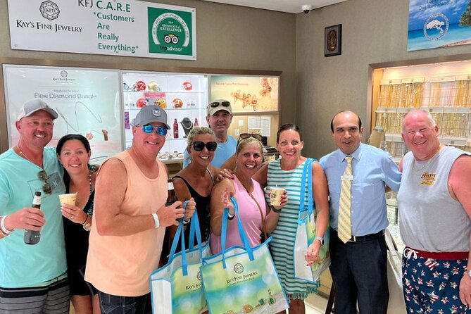 Diamond Shopping Experience with Champagne - Entering Kay’s Fine Jewelry in Oranjestad
