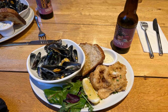 Dublin Coastal Craft Beer and Seafood Trail - The old courthouse, salmon, and Guinness soda bread