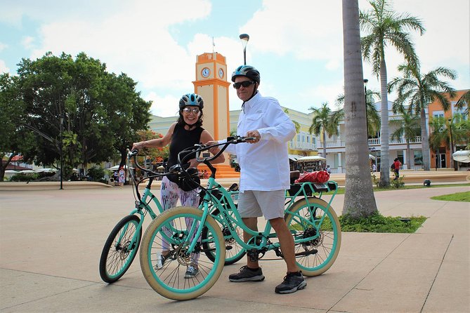 E-Bike City Tour though Cozumel & Taco Tasting Tour - Planes, monuments, and the black coral stop