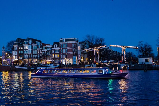 Evening Canal Cruise in Amsterdam with Wine & Cheese Option - Centraal Station, the IJ, and NEMO