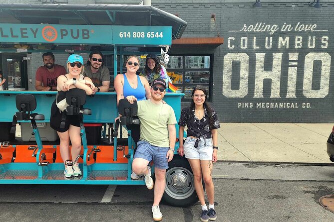 Explore Columbus on The Trolley Pub - Pedaling through Columbus in a moving pub