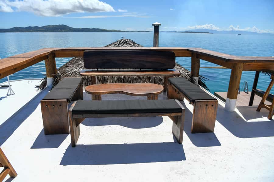 Fiji: Cloud 9 Floating Bar and Pizzeria Day Trip - Swimming and snorkeling in clear water