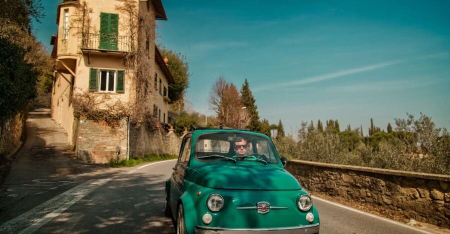 Florence Wine Tasting and Tuscan Lunch in a Vintage Fiat 500 - Key points at a glance