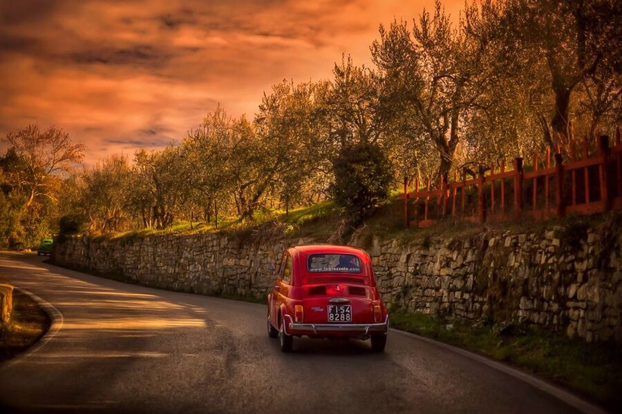 Florence Wine Tasting and Tuscan Lunch in a Vintage Fiat 500 - From Scandicci to the Tuscan hills