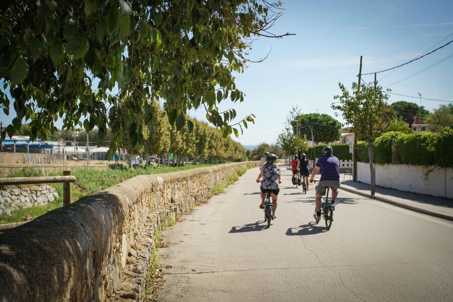 From Barcelona: E-Bike and Sailing Tour with Wine Tastings - From the vineyard to Port Masnou