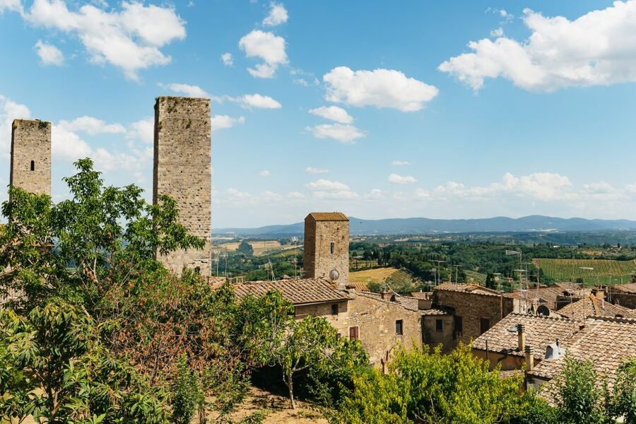 From Florence: Siena, San Gimignano, Pisa & Lunch at Winery - San Gimignano and its famous towers