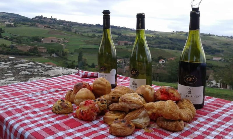 From Lyon: Golden Stones Beaujolais Wine Tasting Tour - The first tasting comes with a country view