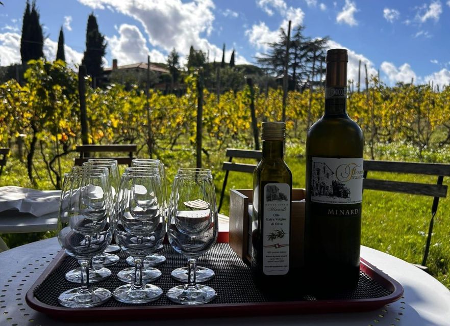 From Rome: Half-Day Frascati Wine Tour with Farmhouse Lunch - Your first glass comes with a local snack