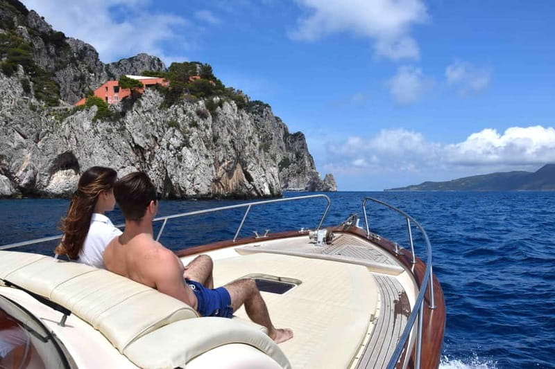 From Sorrento: Capri Boat Cruise with Swimming and Prosecco - Faraglioni and White Grotto by boat