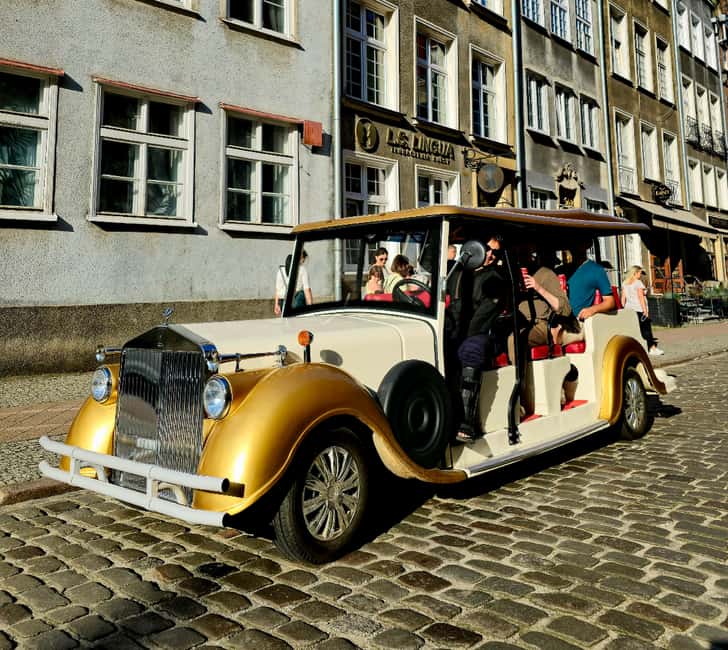 Gdansk:UNLIMITED beer incl. City Tour By Golf Cart - Gdansk sightseeing with a beer in hand
