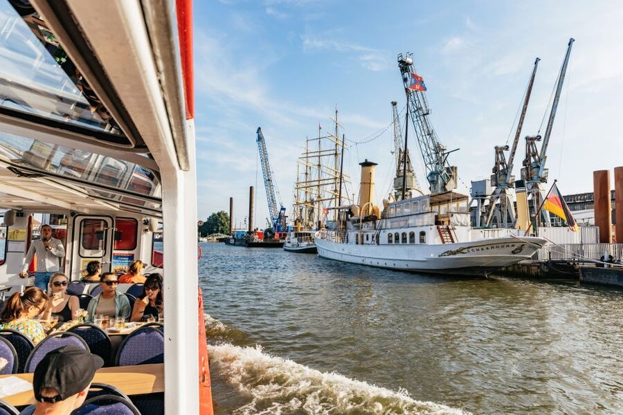 Hamburg: Harbor Cruise with Wine and Cheese - Booking value, cancellation, and timing