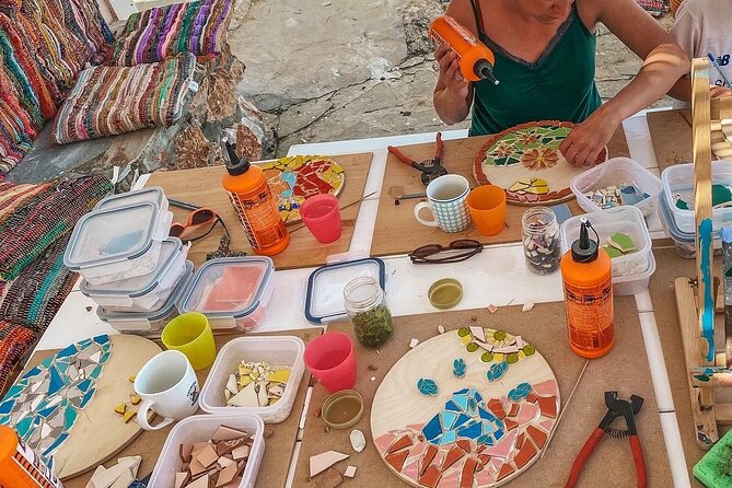 Karpathos Creative Workshop for Mosaic in the vineyard - Three hours on the covered veranda