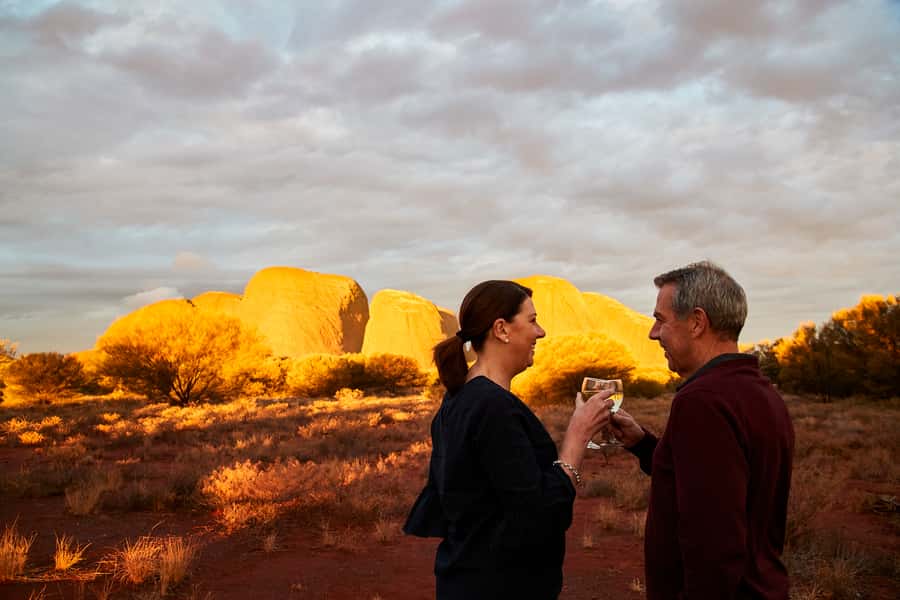 Kata Tjuṯa Sunset Tour with Sparkling Wine and Cheeseboard - A sacred place with stories that are not all public
