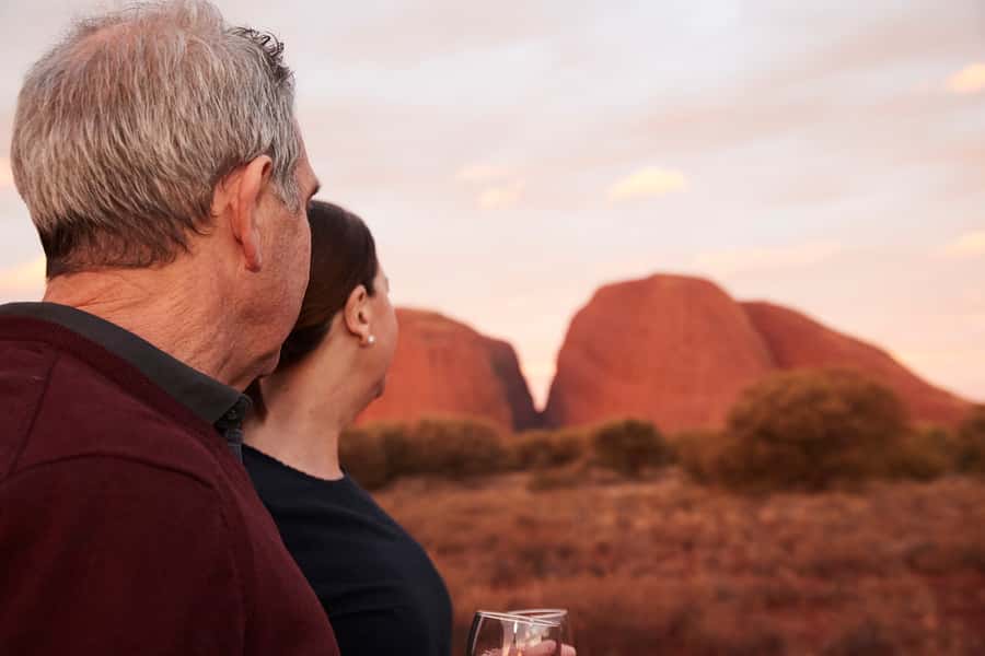 Kata Tjuṯa Sunset Tour with Sparkling Wine and Cheeseboard - Sparkling wine, snacks, and the practical reality