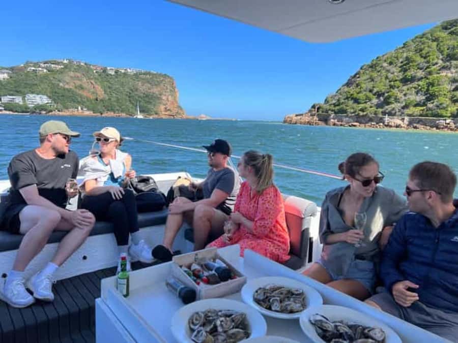 Knysna Lagoon: Boat Cruise with Oyster & White Wine Tasting - Setting out from Thesen Island Harbour Town