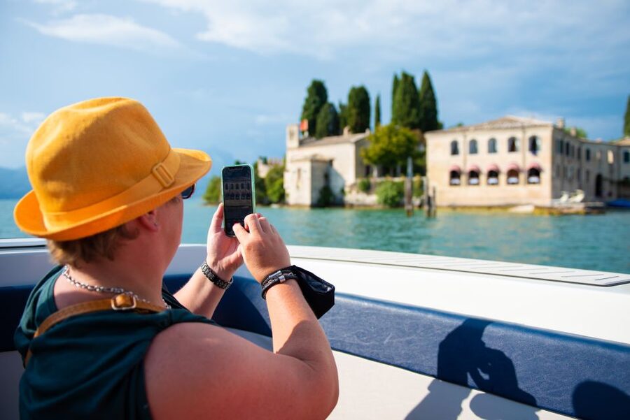 Lake Garda: Historic Castle Cruise with Wine Tasting - Lazise brings another medieval fortress into view
