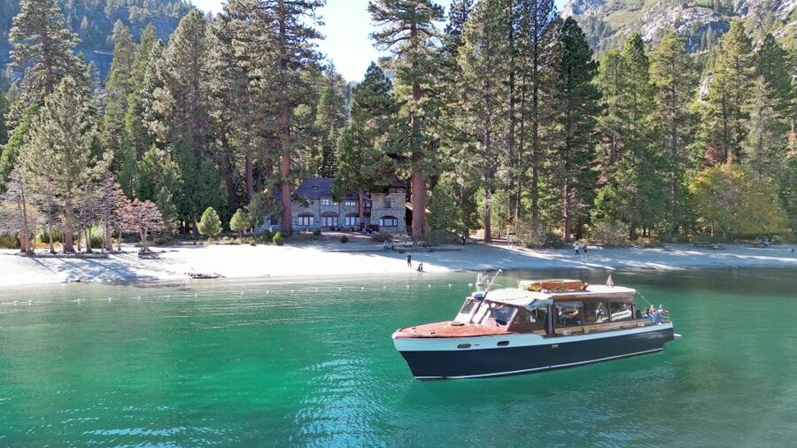 Lake Tahoe: Emerald Bay Sunset Wine Tasting Yacht Cruise - Emerald Bay at sunset