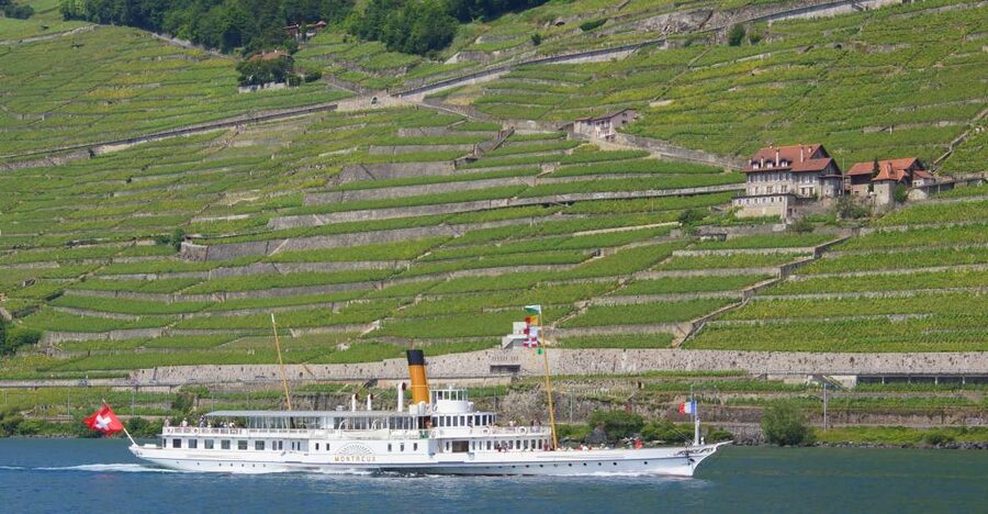 Lausanne: 2-Hour Lake Geneva Cruise Along Lavaux Vineyards - From Lausanne toward Vevey