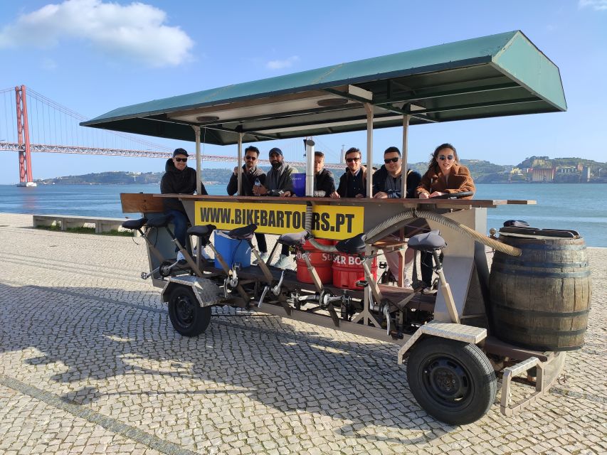 Lisbon: 1-Hour Beer Bike Tour with Draft Beer & Sangria Ride - Meeting near SUD Lisboa