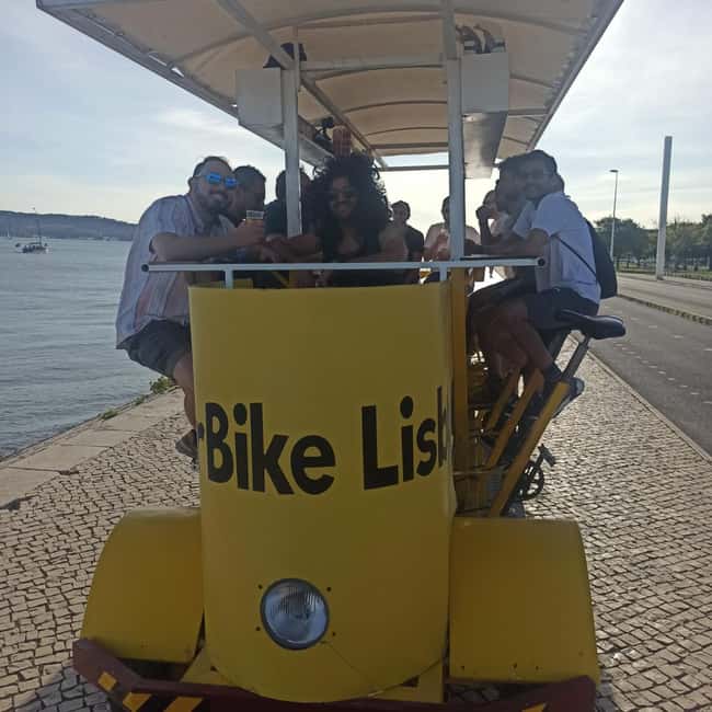 Lisbon: 1-Hour Beer, Sangria or Wine Bike Sightseeing Tour - Craft beer, sangria, wine, and your own playlist